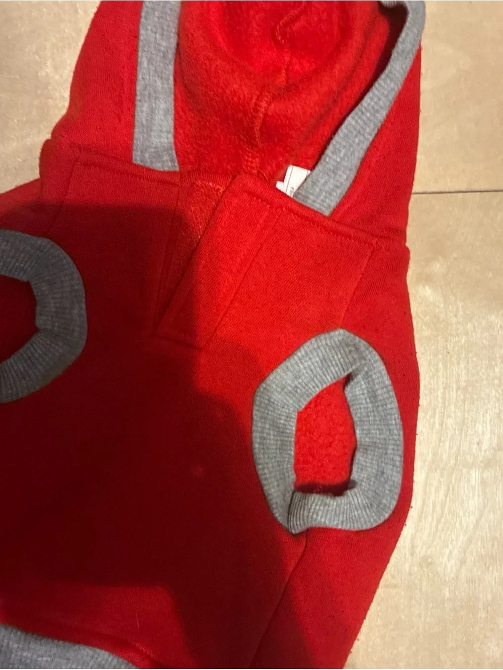 Green elf dog One-Piece Bodysuit with Festive Red Trim qty 3 size medium